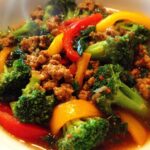healthy ground turkey stir fry