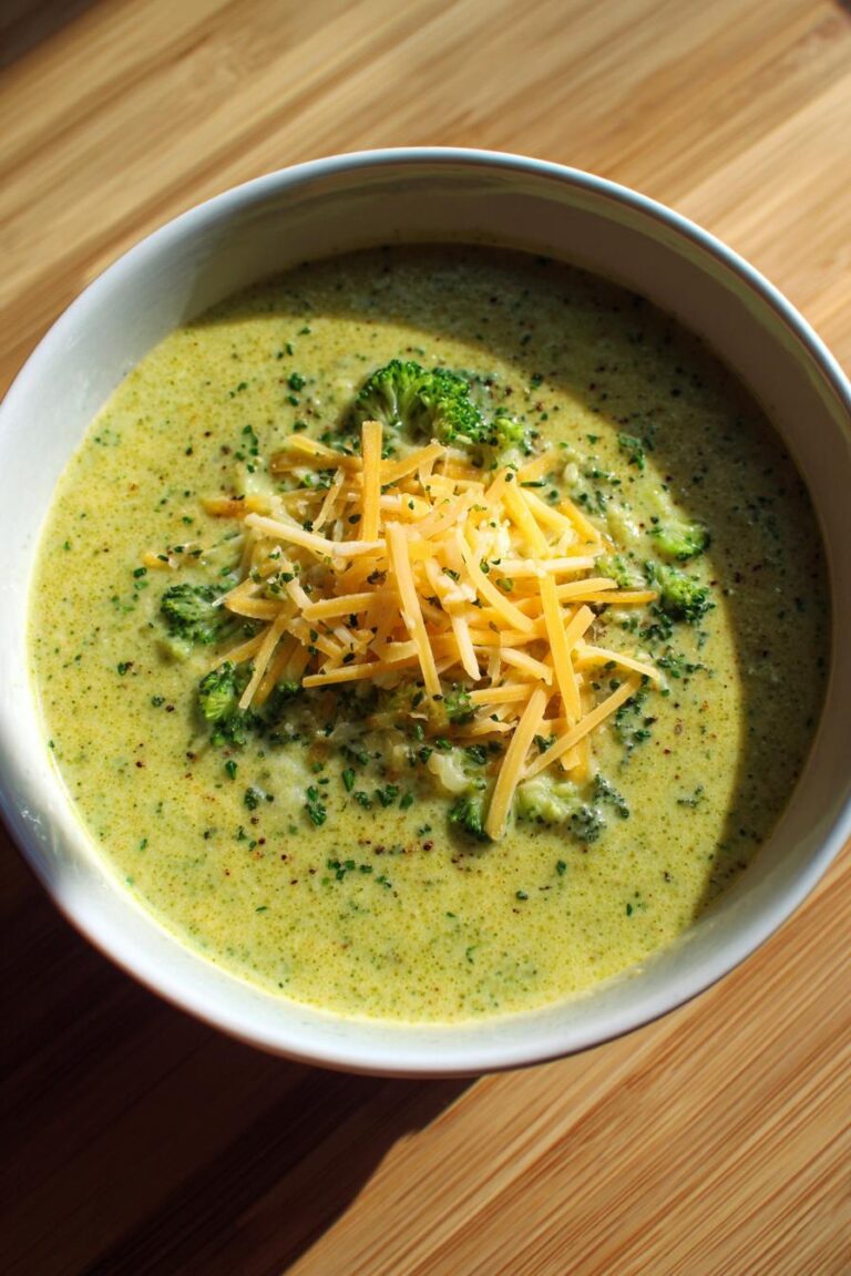keto broccoli cheddar soup