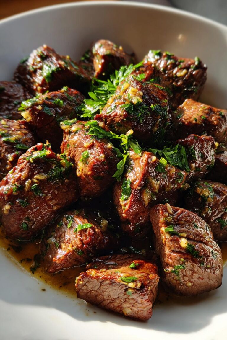 keto garlic butter steak bites