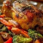 roasted chicken and veggies