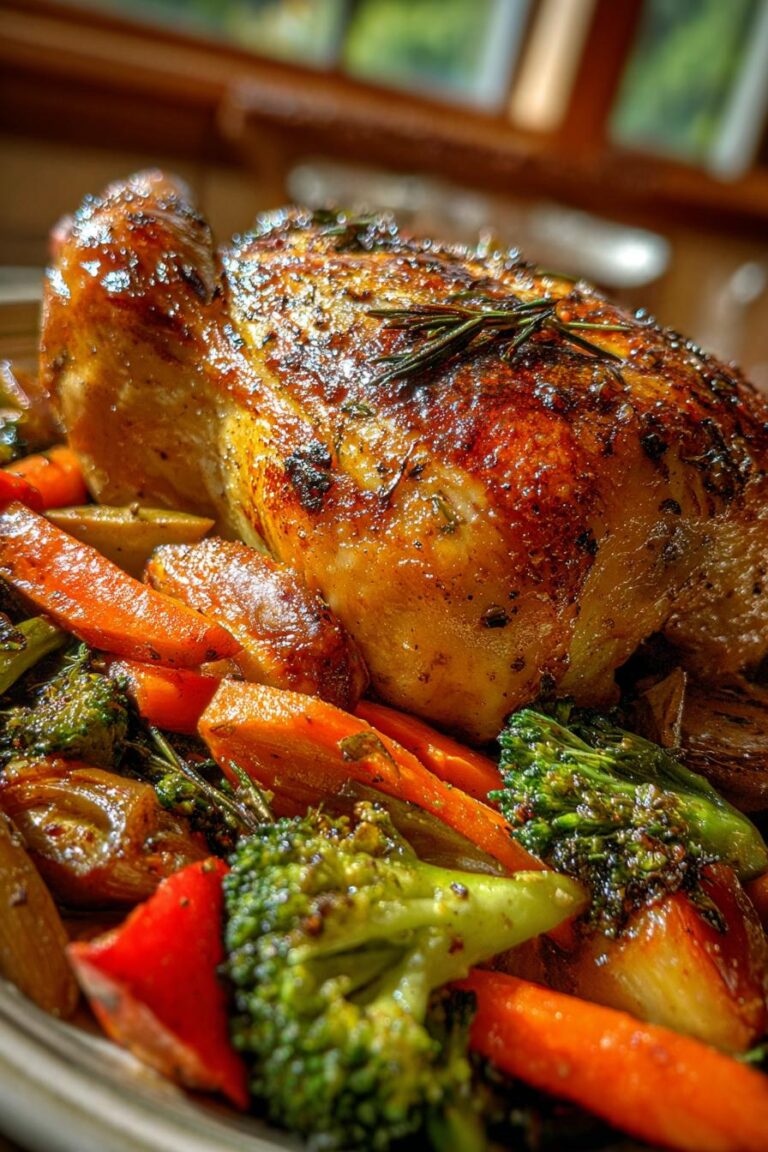 roasted chicken and veggies
