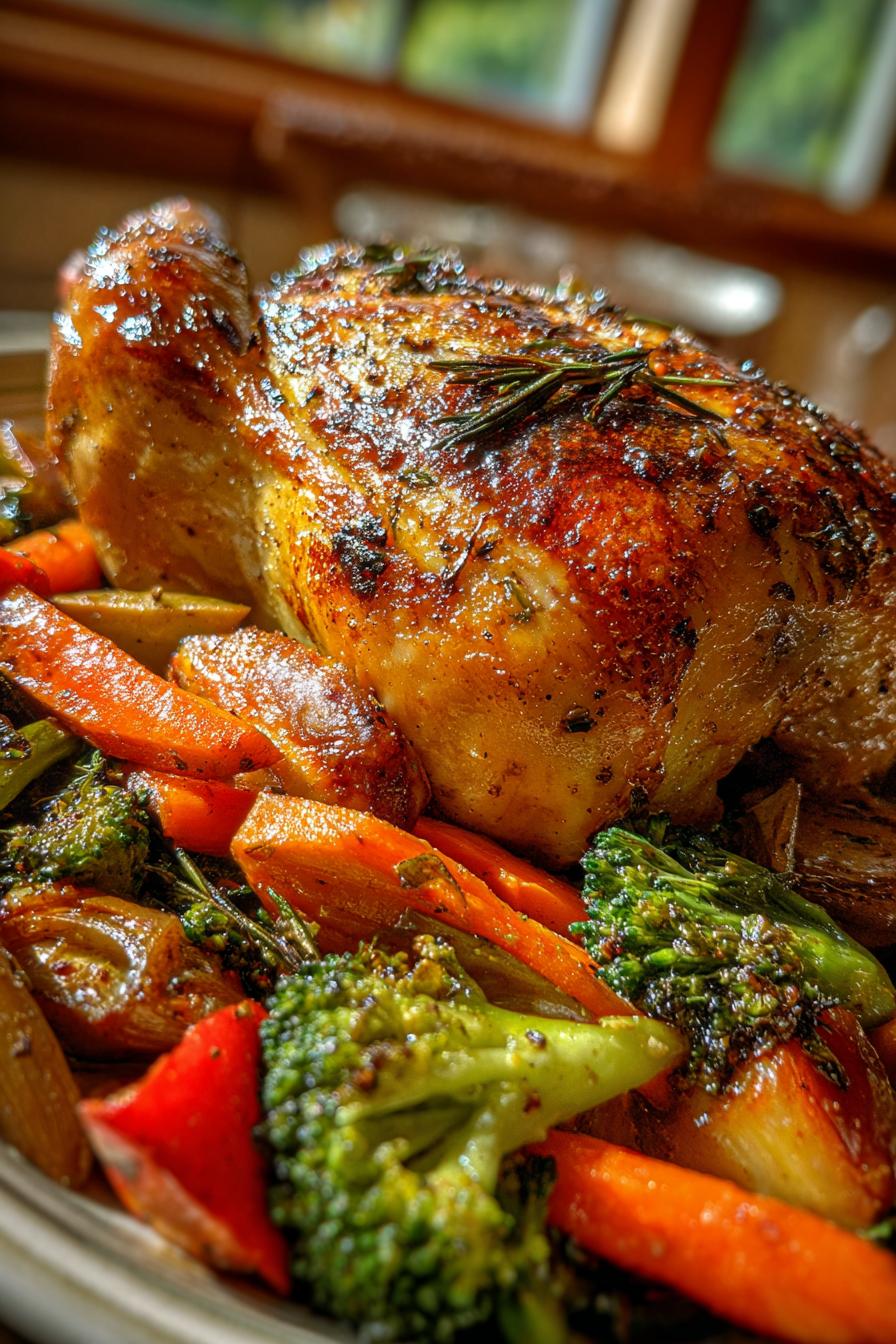 roasted chicken and veggies
