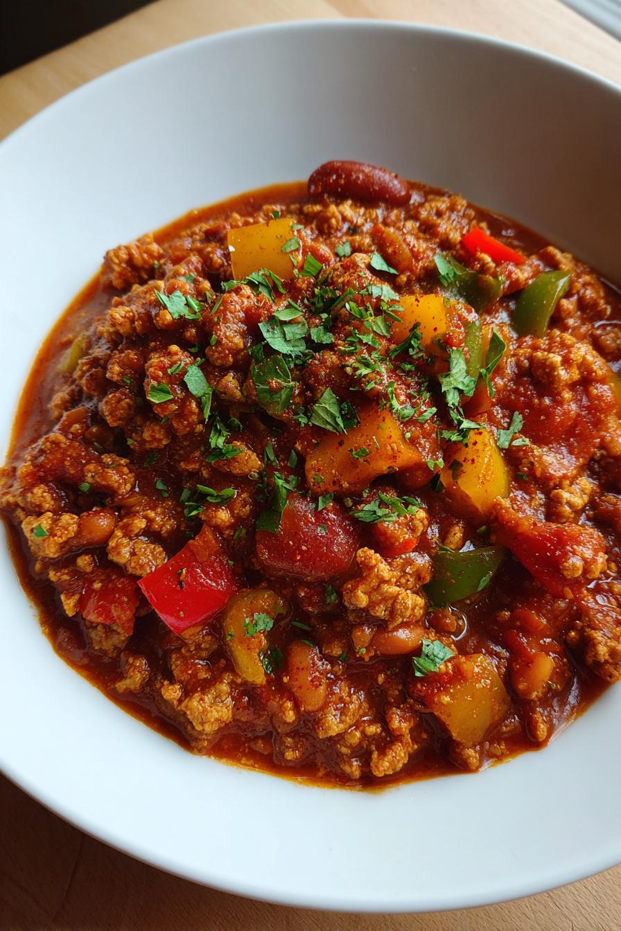 slow cooker healthy turkey chili