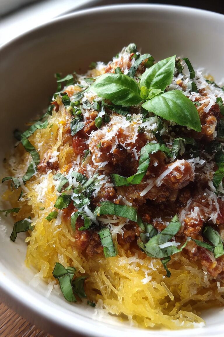 spaghetti squash turkey bolognese