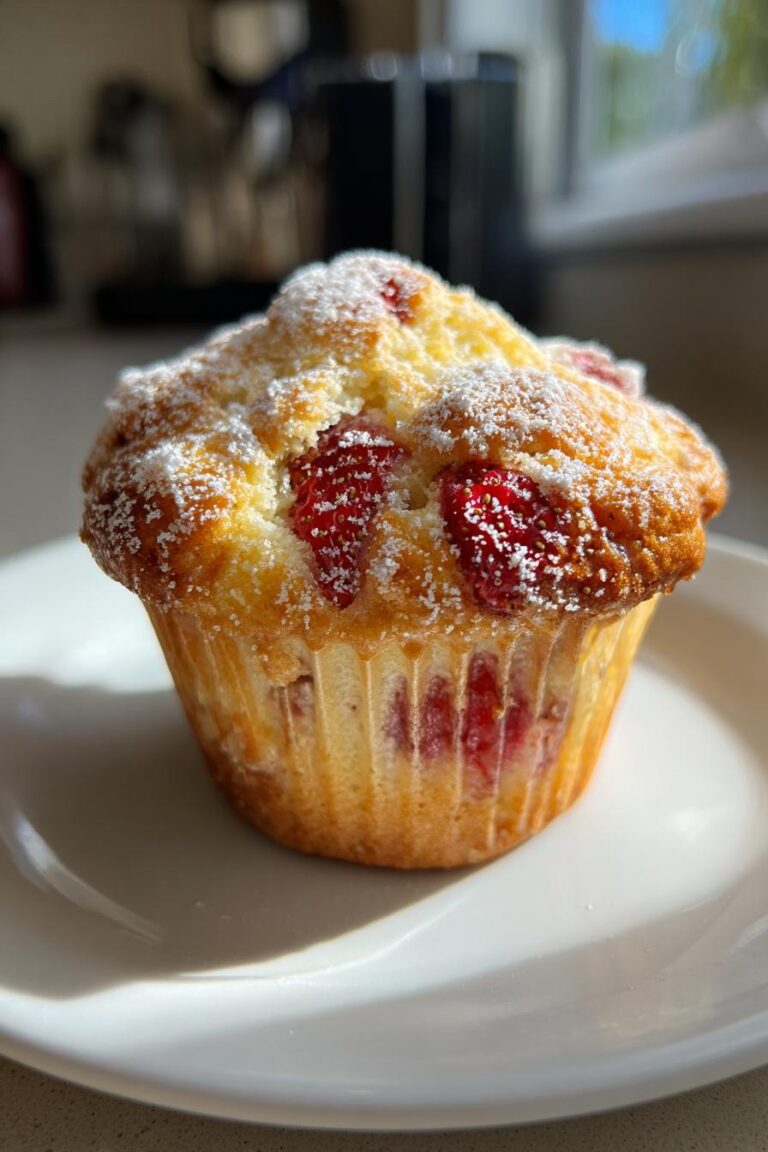 strawberry muffin
