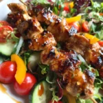 BBQ Chicken Skewer Salad