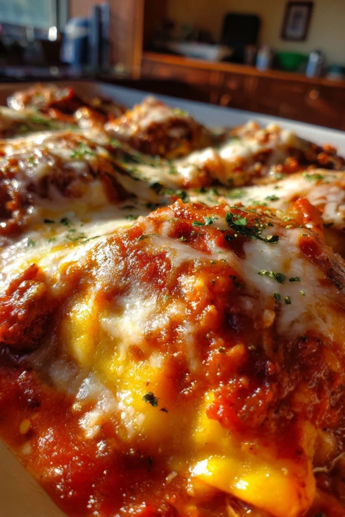 Crockpot Ravioli Lasagna