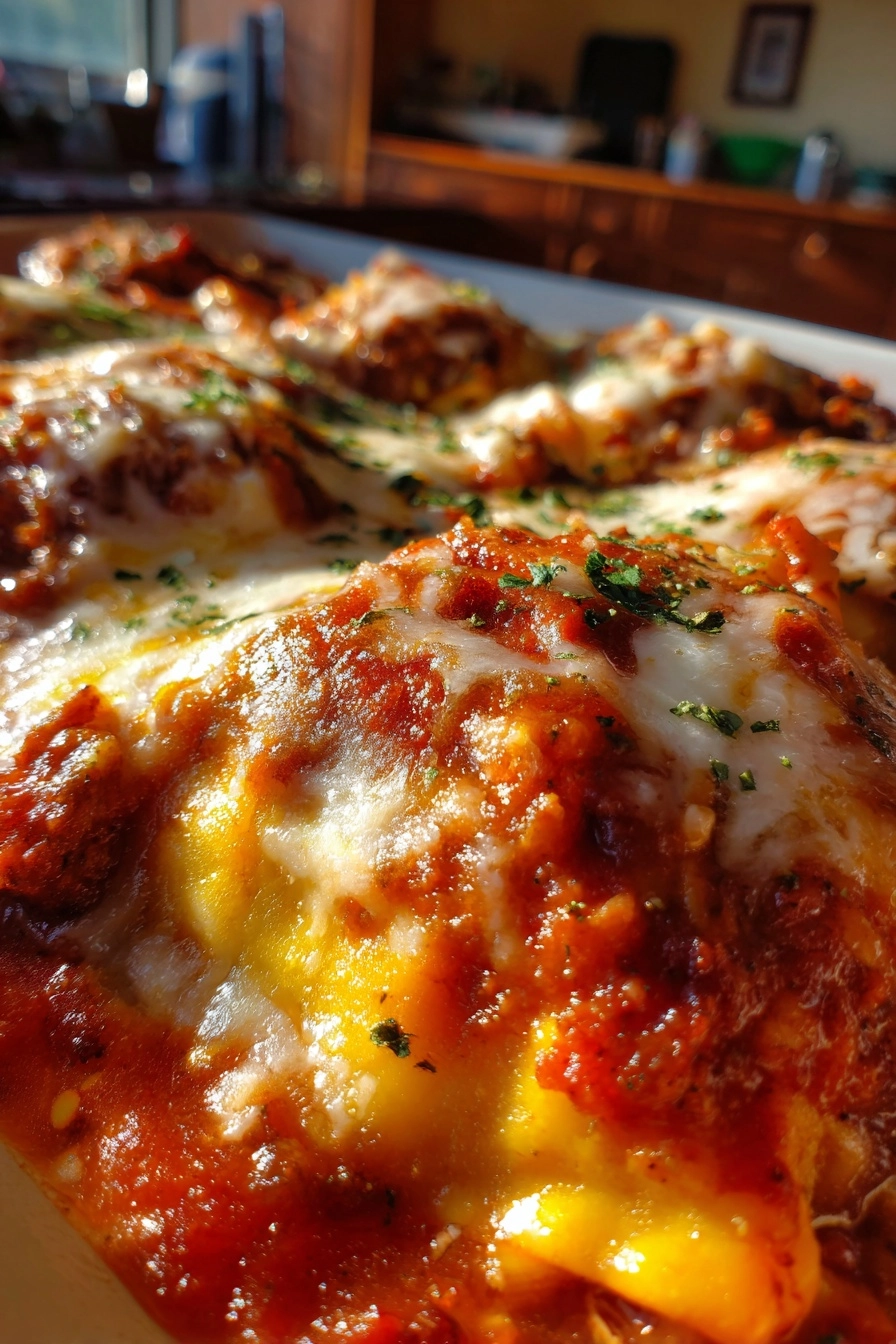 Crockpot Ravioli Lasagna