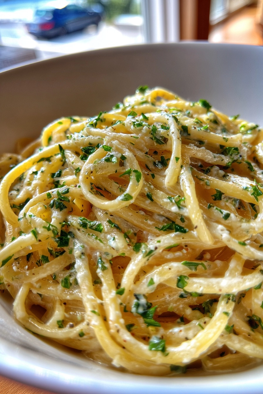 One Pot Creamy Garlic Pasta