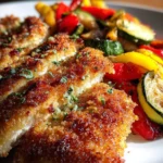 Parmesan Crusted Sheet Pan Chicken Dinner Recipe
